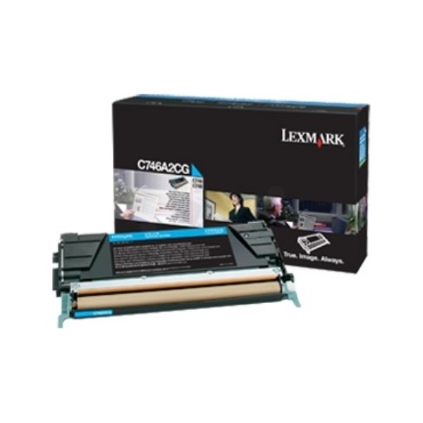 Lexmark C746A3CG lasertoner, blå, 7000s