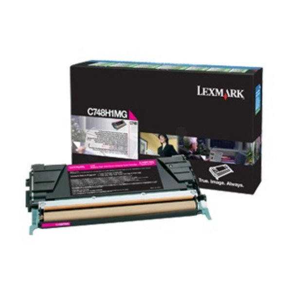 Lexmark C748H3MG lasertoner, rød, 10000s