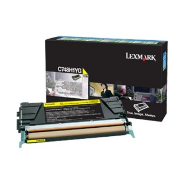 Lexmark C748H3YG lasertoner, gul, 10000s