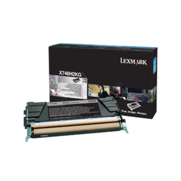 Lexmark X746H3KG lasertoner, sort, 12000s