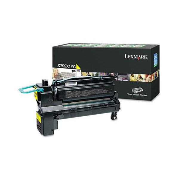 Lexmark X792X1YG HC lasertoner, gul, 20000s