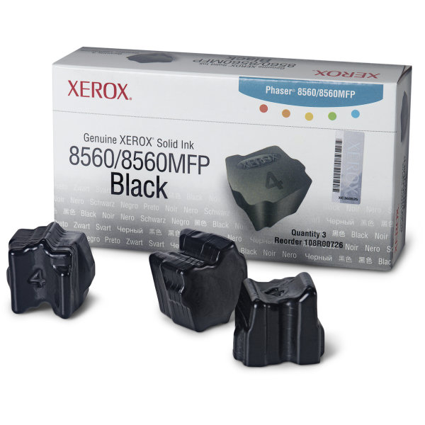 Xerox 108R00726 blækpatron, sort, 3x 3400s