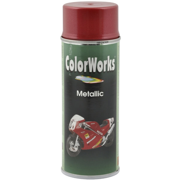 ColorWorks hobbyspray, metallic rød