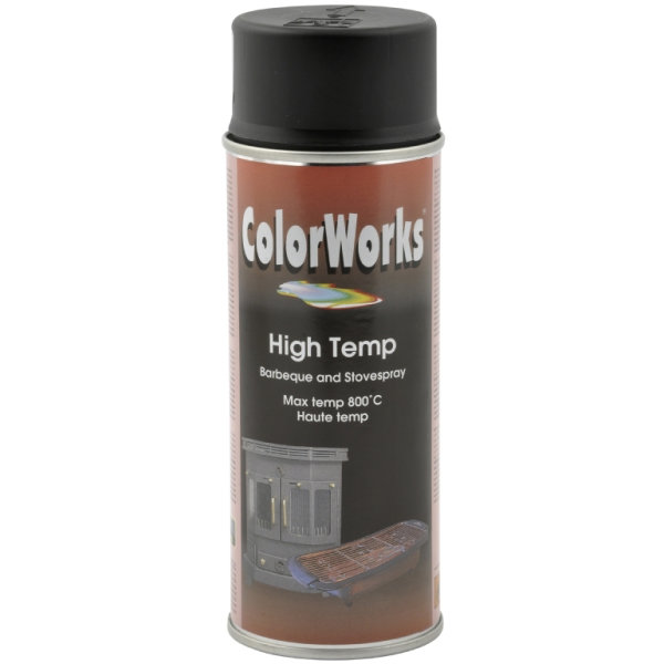 ColorWorks hobbyspray, varmebestandig sort