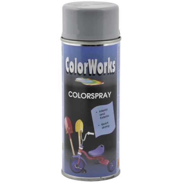 ColorWorks hobbyspray, sølvgrå
