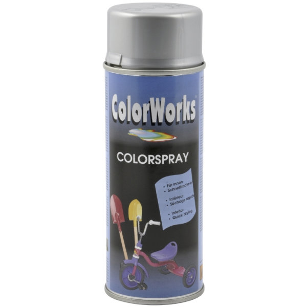 ColorWorks hobbyspray, hvidaluminium