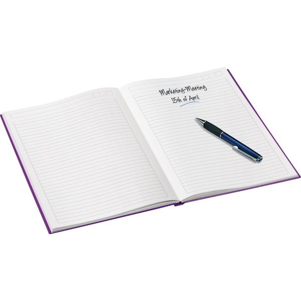 Leitz WOW notesbog A5, linjeret, lilla