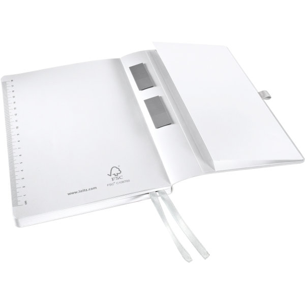 Leitz Style Notesbog A5, linjeret, hvid