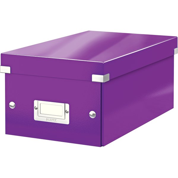 Leitz WOW Click & Store DVD-boks, lilla
