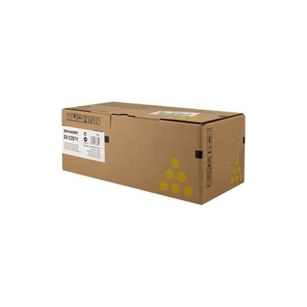 Sharp DX-C200/C200P lasertoner, gul, 5000s.