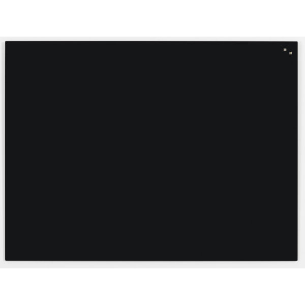 NAGA Glassboard magnetisk glastavle 90x120cm, sort