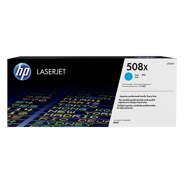 HP 508X/CF361X Lasertoner, blå, 9500s.