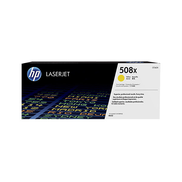 HP 508X/CF362X Lasertoner, gul, 9500 s