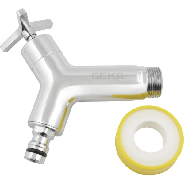 Garantia hane t/regnvandsbeholder, 3/4", Y, krom