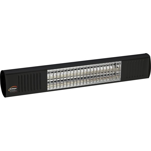 Burda Term2000 terrassevarmer, L:61,5 cm, Sort