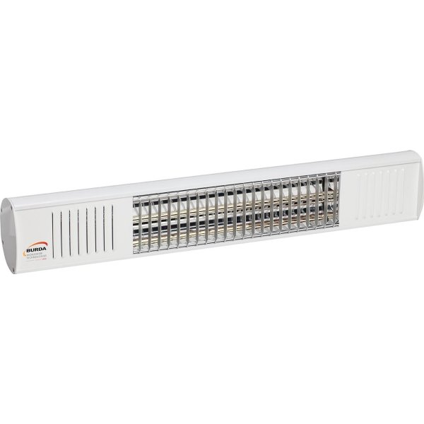 Burda Term2000 terrassevarmer, L:61,5 cm, Hvid