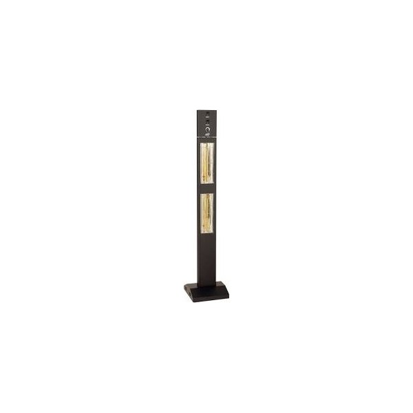 Burda Smart Tower terrassevarmer, H:126 cm, sort