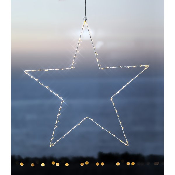Liva stjerne, 80 LED, Ø70 cm, hvid