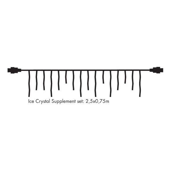 Top-Line Energy Iskrystal Supplementsæt 100LED 2,5