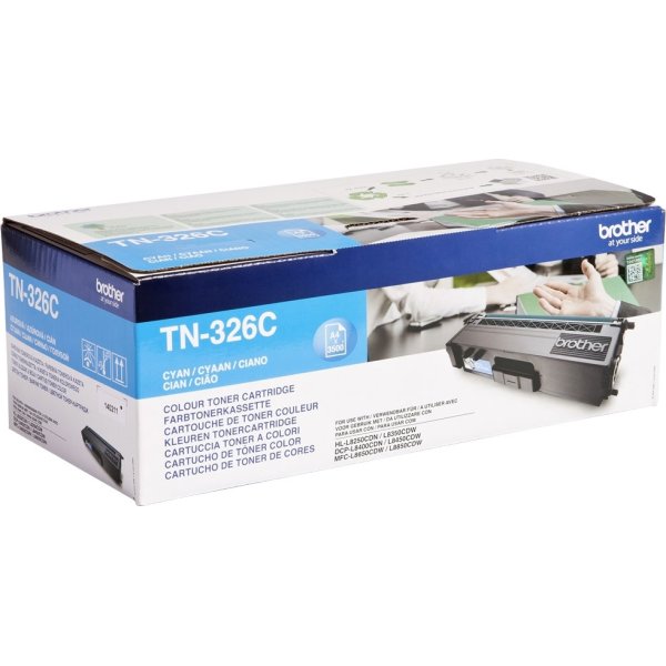 Lasertoner Brother TN326C Cyan 3500 s