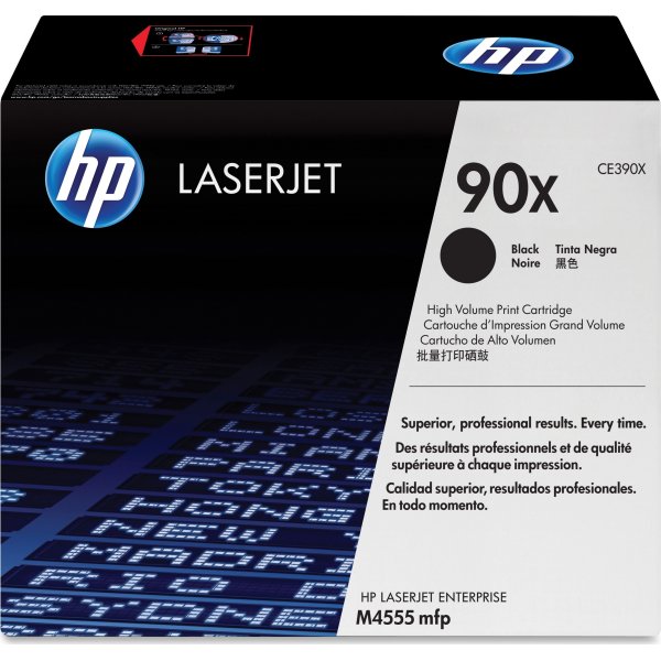 HP no 90X CE390X lasertoner, sort, 24000s