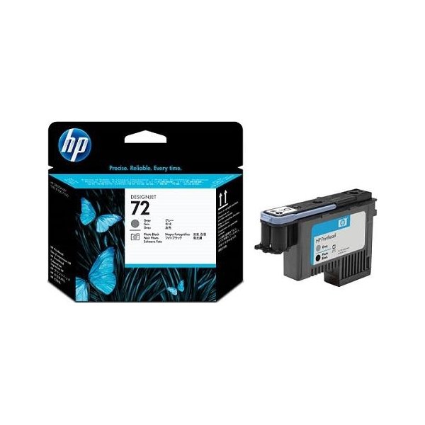 HP no 72 C9380A printhoved, grå og foto sort