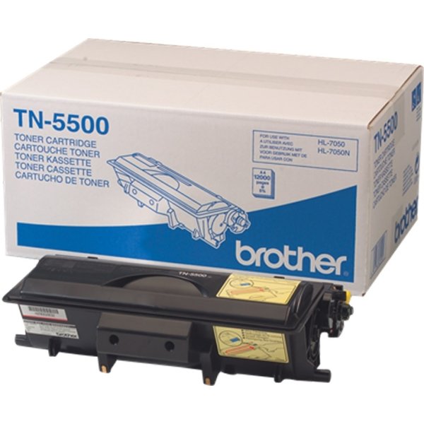 Brother TN5500 lasertoner, sort, 12000s