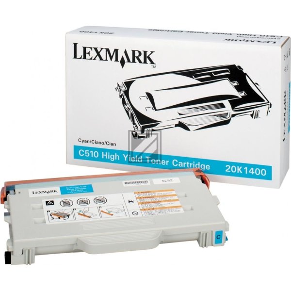 Lexmark 20K1400 lasertoner, blå, 6660s