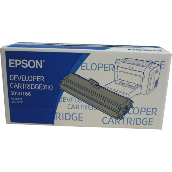 Epson C13S050166 lasertoner, sort, 6000s