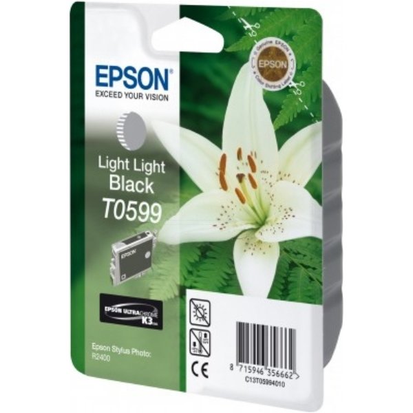 Epson T059/C13T05994010 blækpatron, lys lys sort