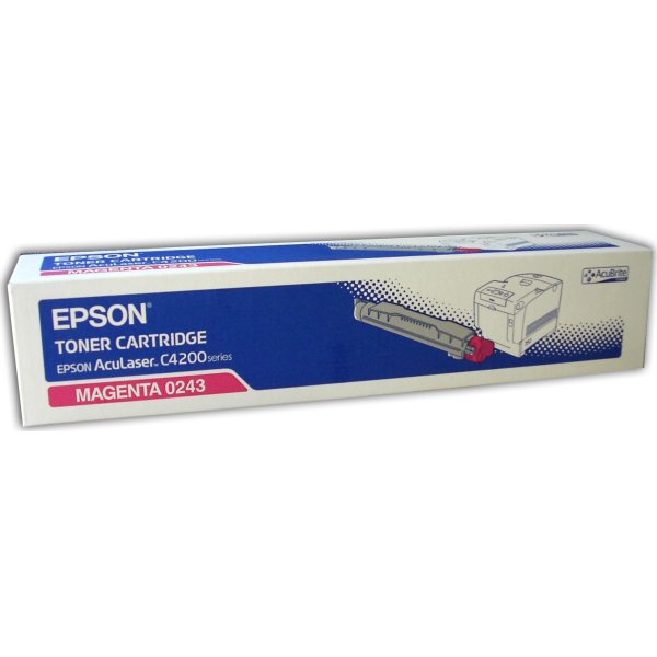 Epson C13S050243 lasertoner, rød, 8500s