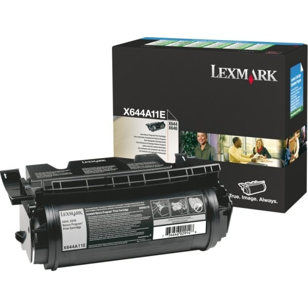 Lexmark 0X644A11E lasertoner, sort, 10000s