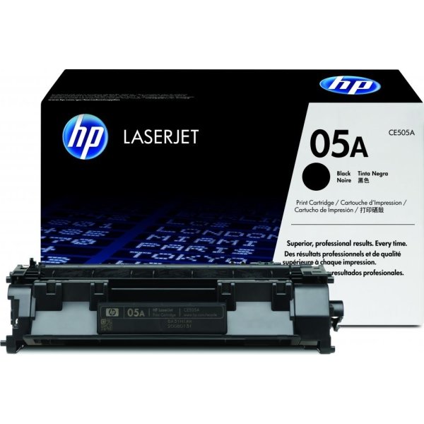 HP nr.05A/CE505A lasertoner, sort, 2300s