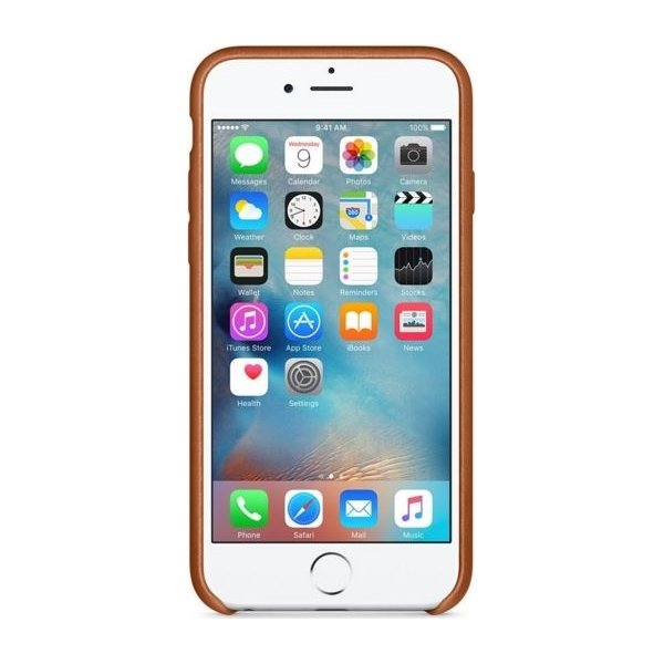 Apple iPhone 6s Leather Case, rødbrun