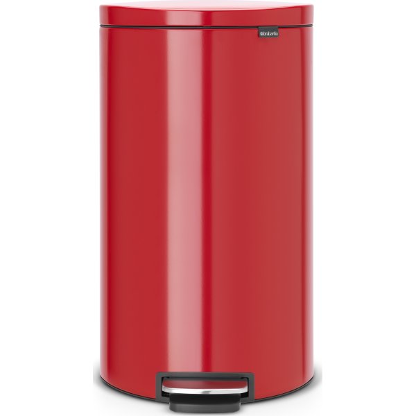 Brabantia Flatback Pedalspand 30 liter, rød