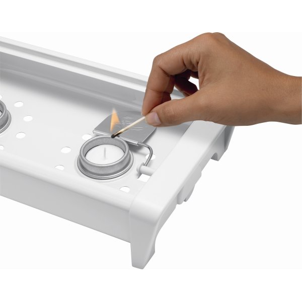 Brabantia Fadvarmer, 2 brændere, Hvid