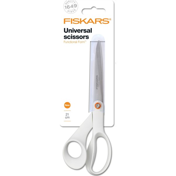 Fiskars Functional Form Universalsaks, 21 cm, hvid