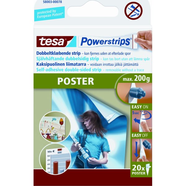 tesa Powerstrips Poster | 20 stk.