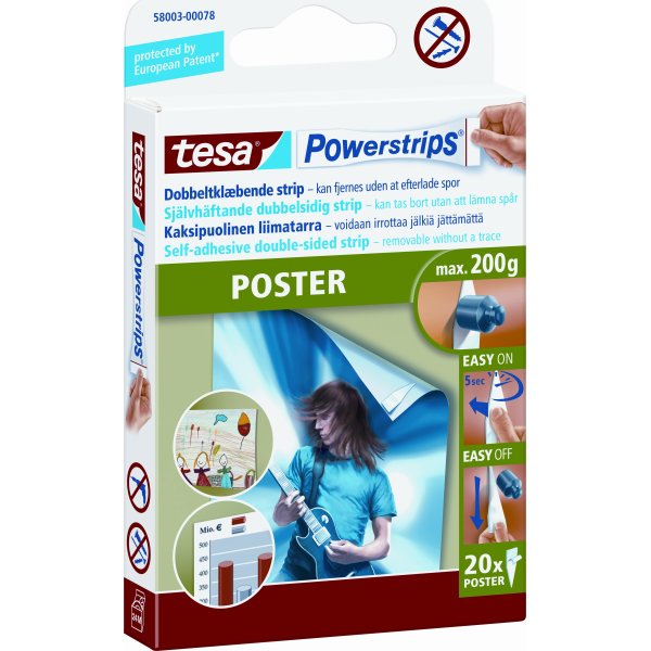 tesa Powerstrips Poster | 20 stk.