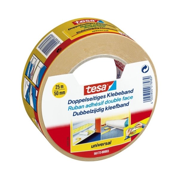 tesa Dobbeltklæbende tape | 50mm x 25m