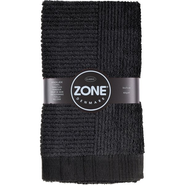 Zone Confetti håndklæde 50x70cm, sort