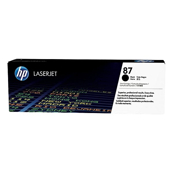 HP no 87X CF287X lasertoner, sort, 18000s.
