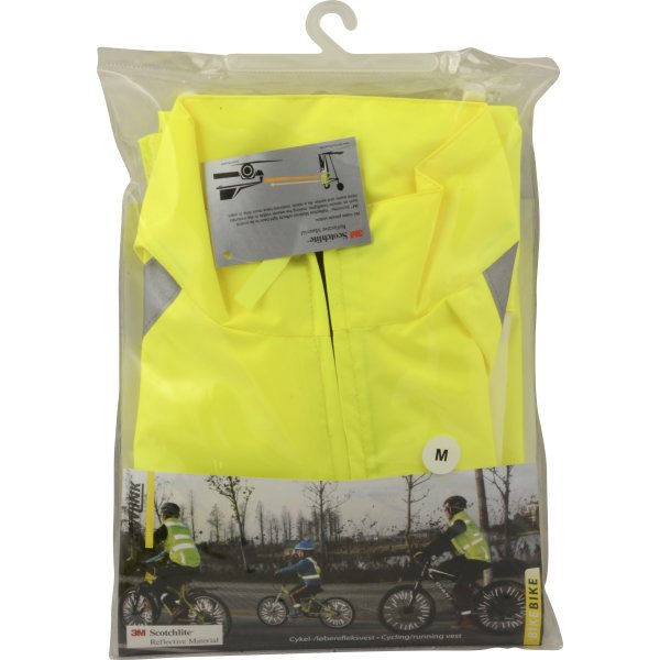 Sikkerhedsvest med 3M reflekser, str. M, 6 stk.