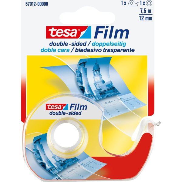 tesa Dobbeltklæbende tape inkl. dispenser