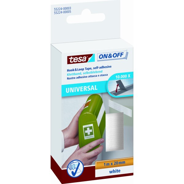 tesa Burretape | 20mm x 1m | Hvid
