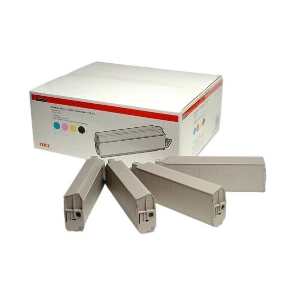 OKI 43112702 lasertoner, 15000s, sampak 4stk