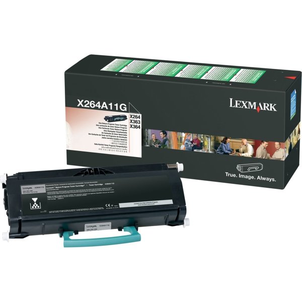 Lexmark 0X264A11G lasertoner, sort, 3500s