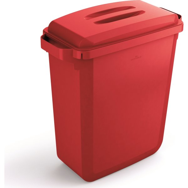 Låg "håndtag" til affaldsspand 60 l, Rød