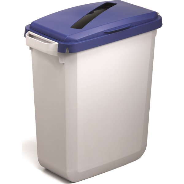 Låg "Papir" til affaldsspand 60 l, Blå