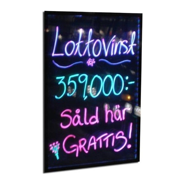 Lightsign A2 LED lysskilt til væg
